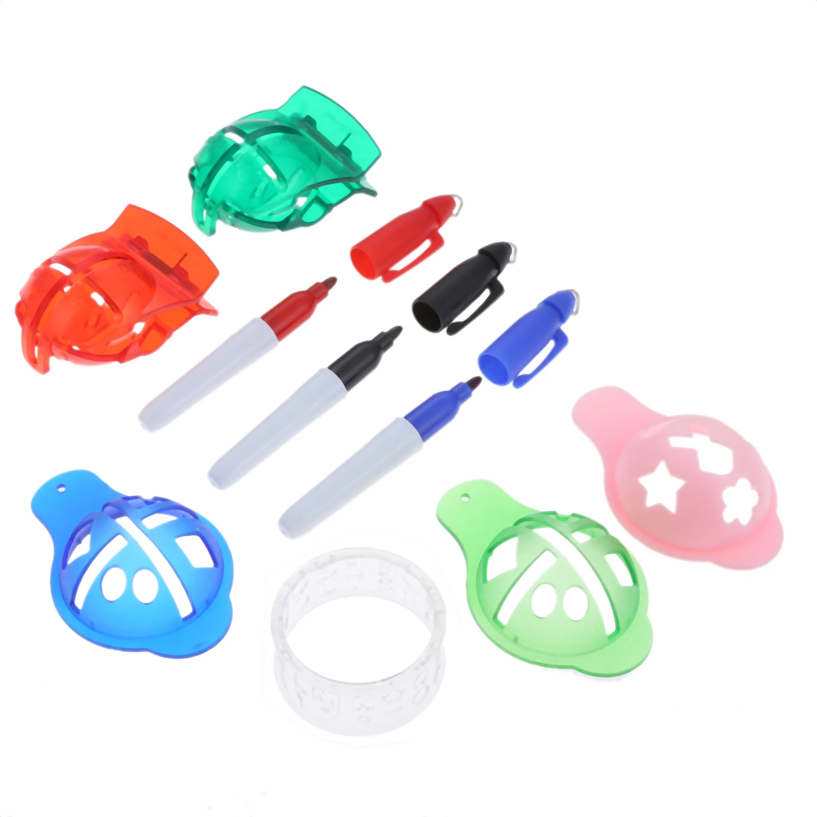 Набор инструментов для рисования игры в гольф с 3 пластиковыми