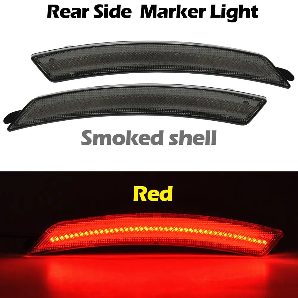 Передний и задний Янтарный красный светодиодный габаритный фонарь для 1 го