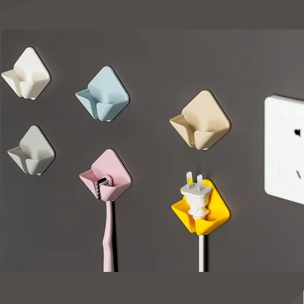 Настенный крючок для хранения самоклеящиеся пластиковые вешалки кухонных