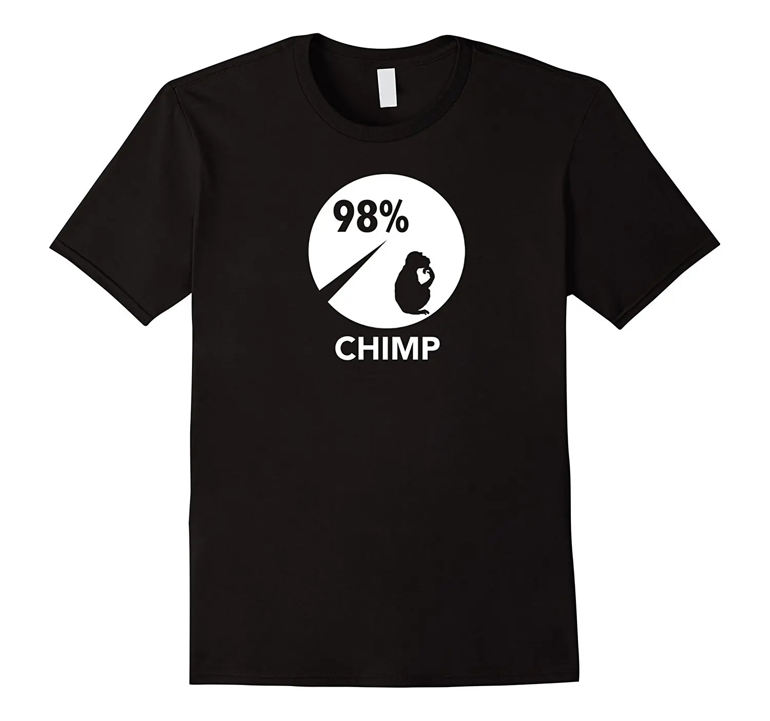 

98% Chimp - Funny Evolution Tshirt 100% Cotton Short Sleeve O-Neck Tops Tee Great Discount Cotton Men Tee White Style