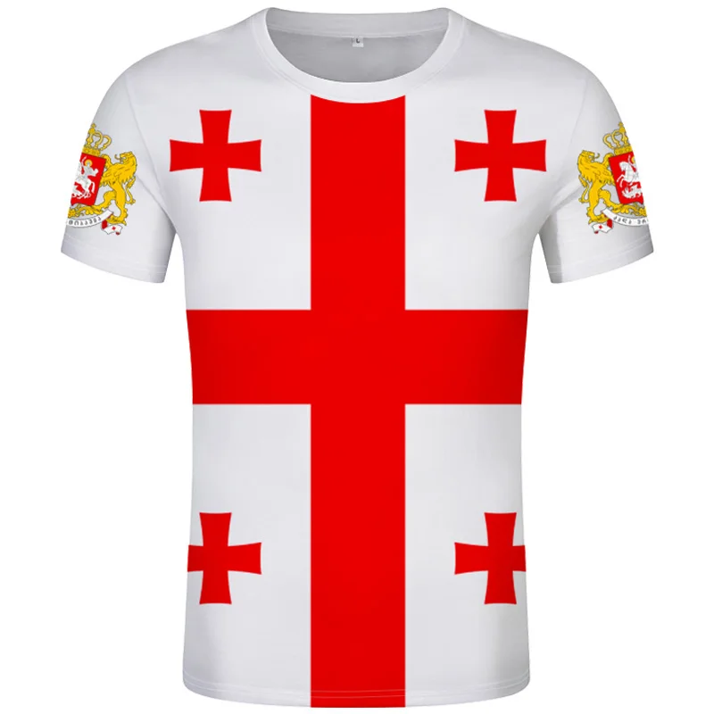 

Georgia T Shirt Diy Free Custom Made Name Number Geo T-shirt Nation Flag Ge Print Georgian Republic Country Photo Logos Clothing