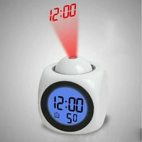 led digital alarm clock battery travel temperature cute creative alarm clock kids modern projection despertador desk decor nz50