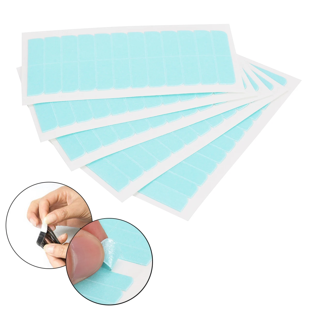 

Водостойкая Клейкая Двусторонняя лента для волос, 5 листов, долговечная лента для волос, инструменты для укладки париков, человеческие волосы для наращивания