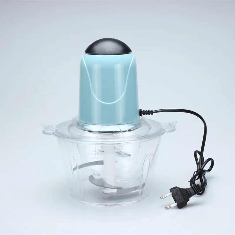 Light Sky Blue 2Л электрическая кухонная мясорубка измельчитель Cocina измельчитель еды измельчитель из нержавеющей стали домашний кухонный комбайн кухонные инструменты - Цвет: Light Sky Blue