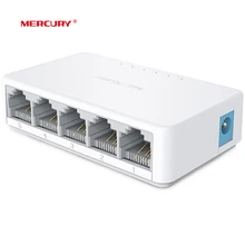 Ртути S105C коммутатора Ethernet WiFi модуль, мини 5 Порты и разъёмы Настольный Ethernet сетевой коммутатор gigabit 10/100 Мбит сетевой концентратор, маленький, подключи и играй, легкая установка