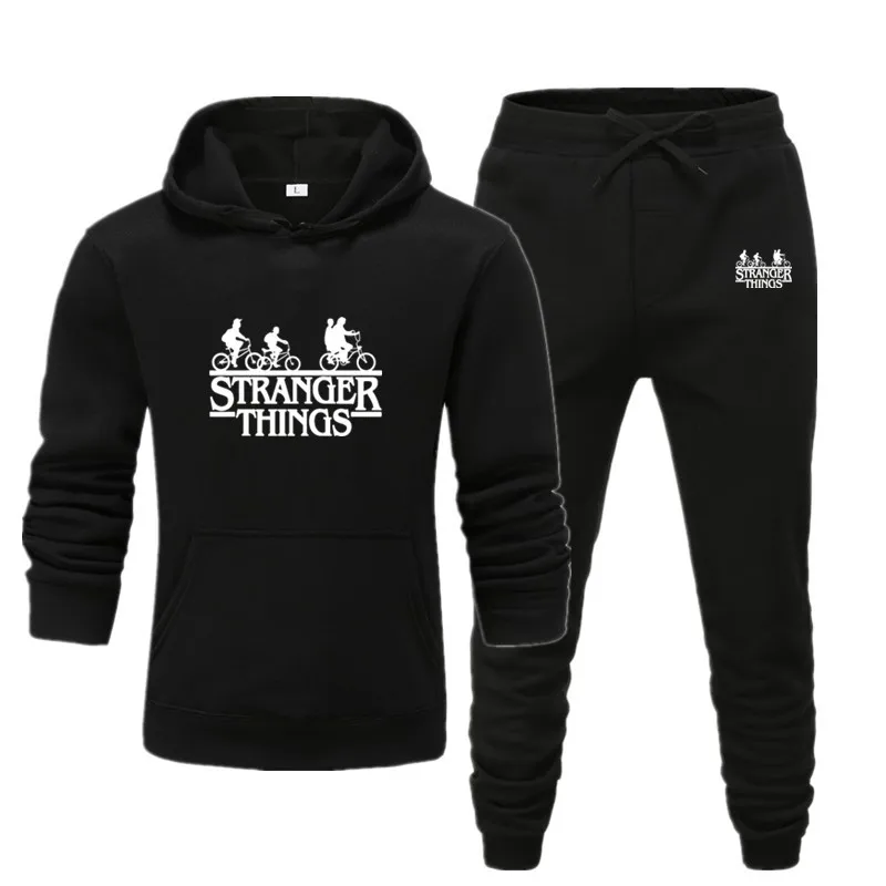 Мужской спортивный костюм Stranger things демисезонный комплект из двух предметов