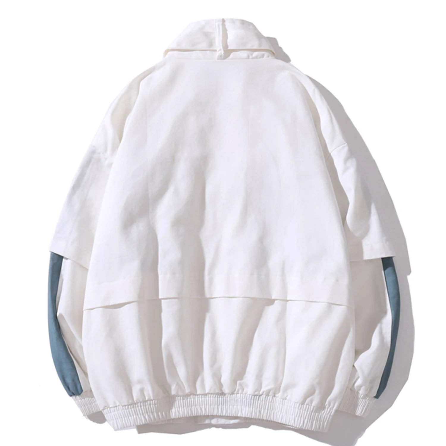 Мужская повседневная куртка-карго на молнии с карманами в стиле пэчворк уличная