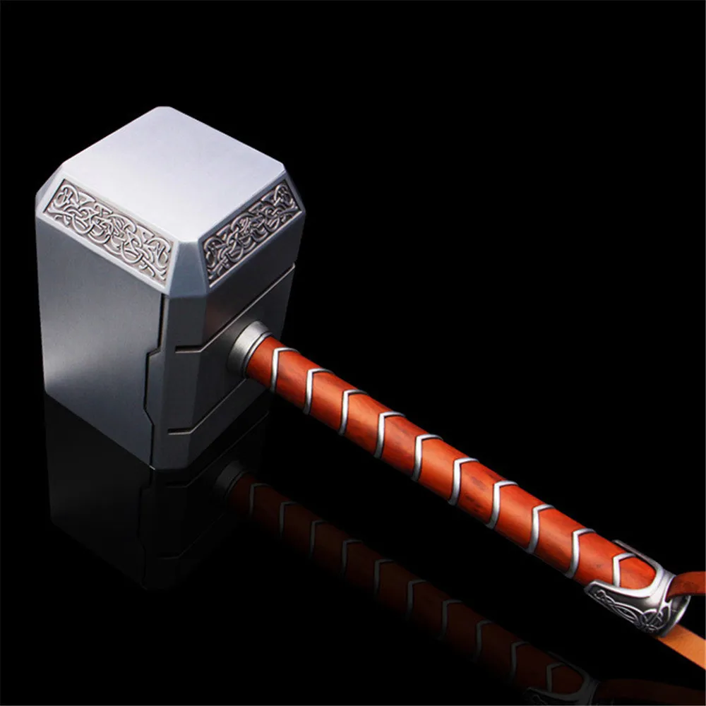 1:1 весы Мстители Thor Arms Mjolnir фигурка куклы игрушки полностью металлическая статуя