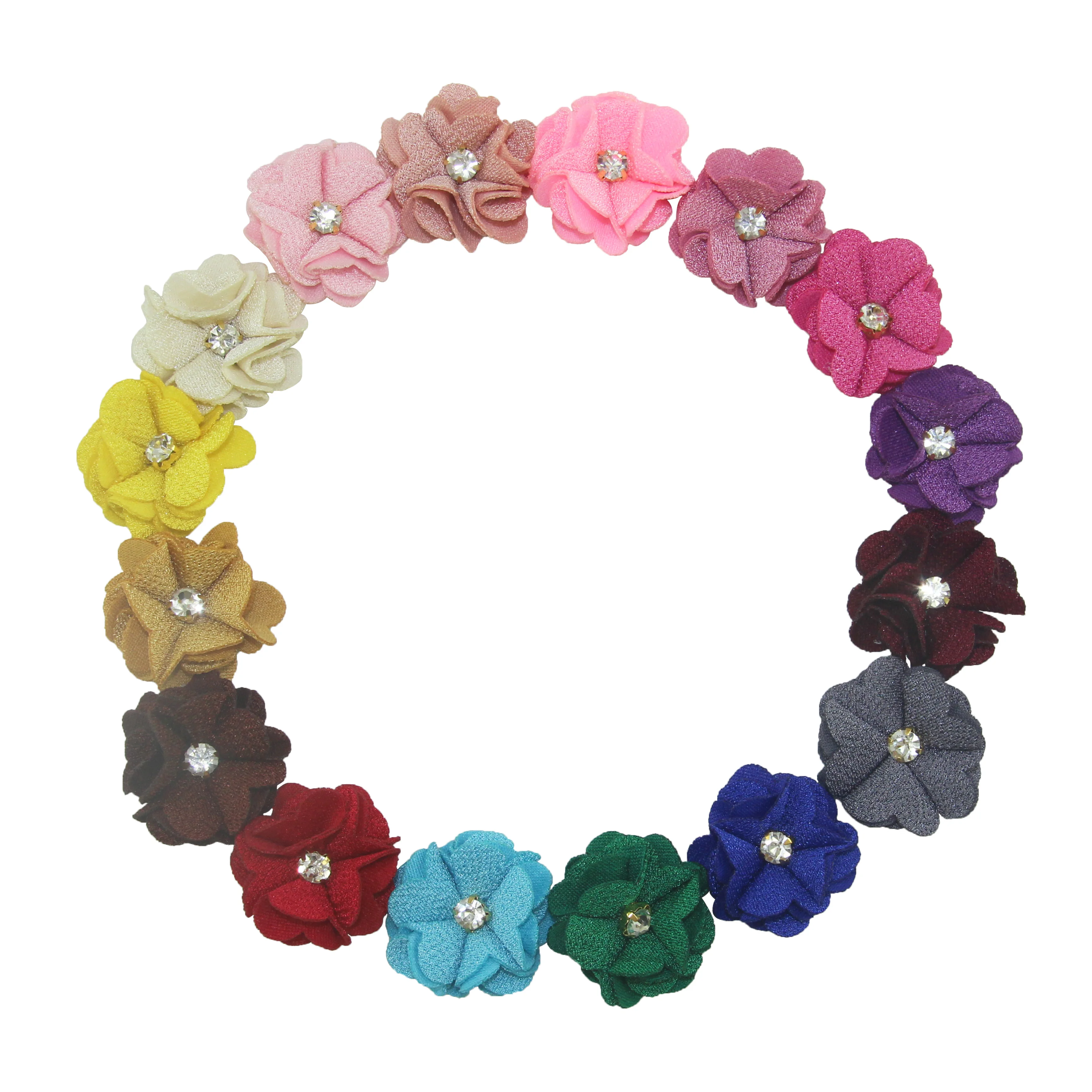 Искусственный цветок ручной работы Стразы 3 5 см цветочные аксессуары для