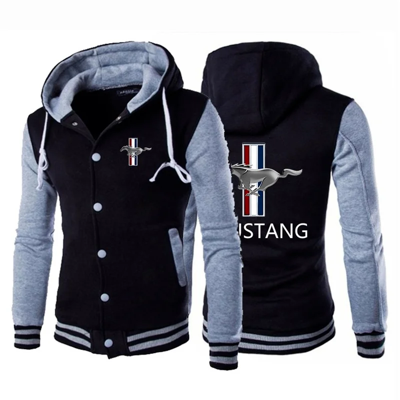 

2021 NEW Mustang Autumn Men's Jackets Designer Hoodie Uniform Casual Baseball Coat Sport Cotton Sweatshirt Coat