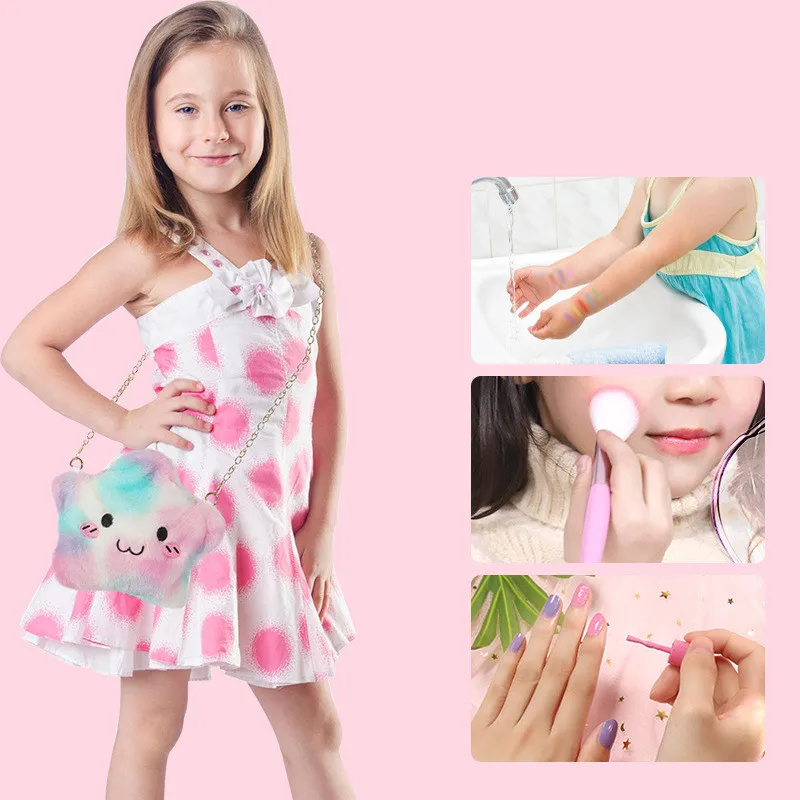 

Girls Makeup Toys, Children's Simulation Cosmetics Nail Polish Manicure Home Pack Cultivate Your Baby's Interest