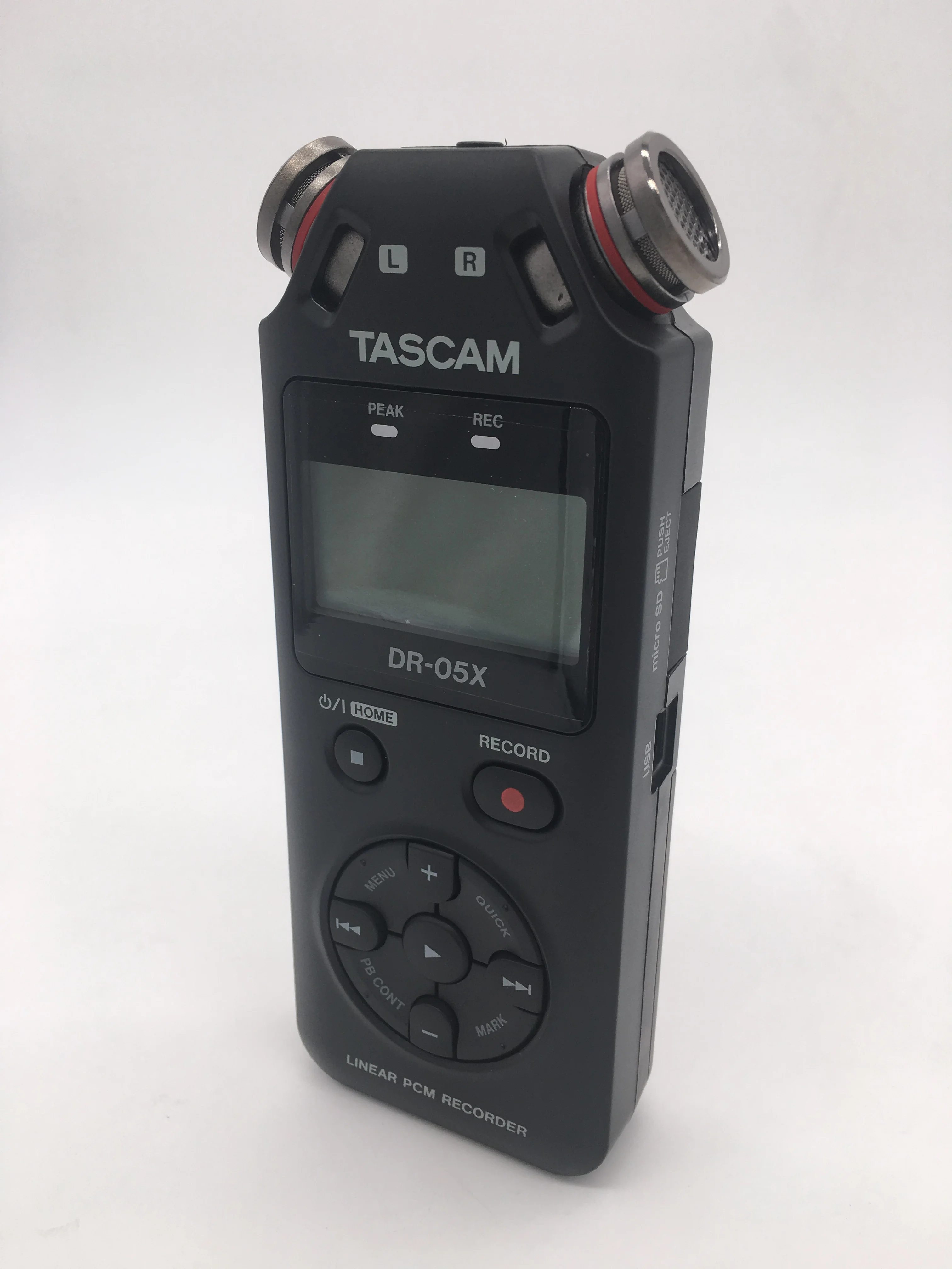 TASCAM DR-05X портативный ручной стерео цифровой диктофон линейный PCM рекордер Запись голоса MP3 запись ручка