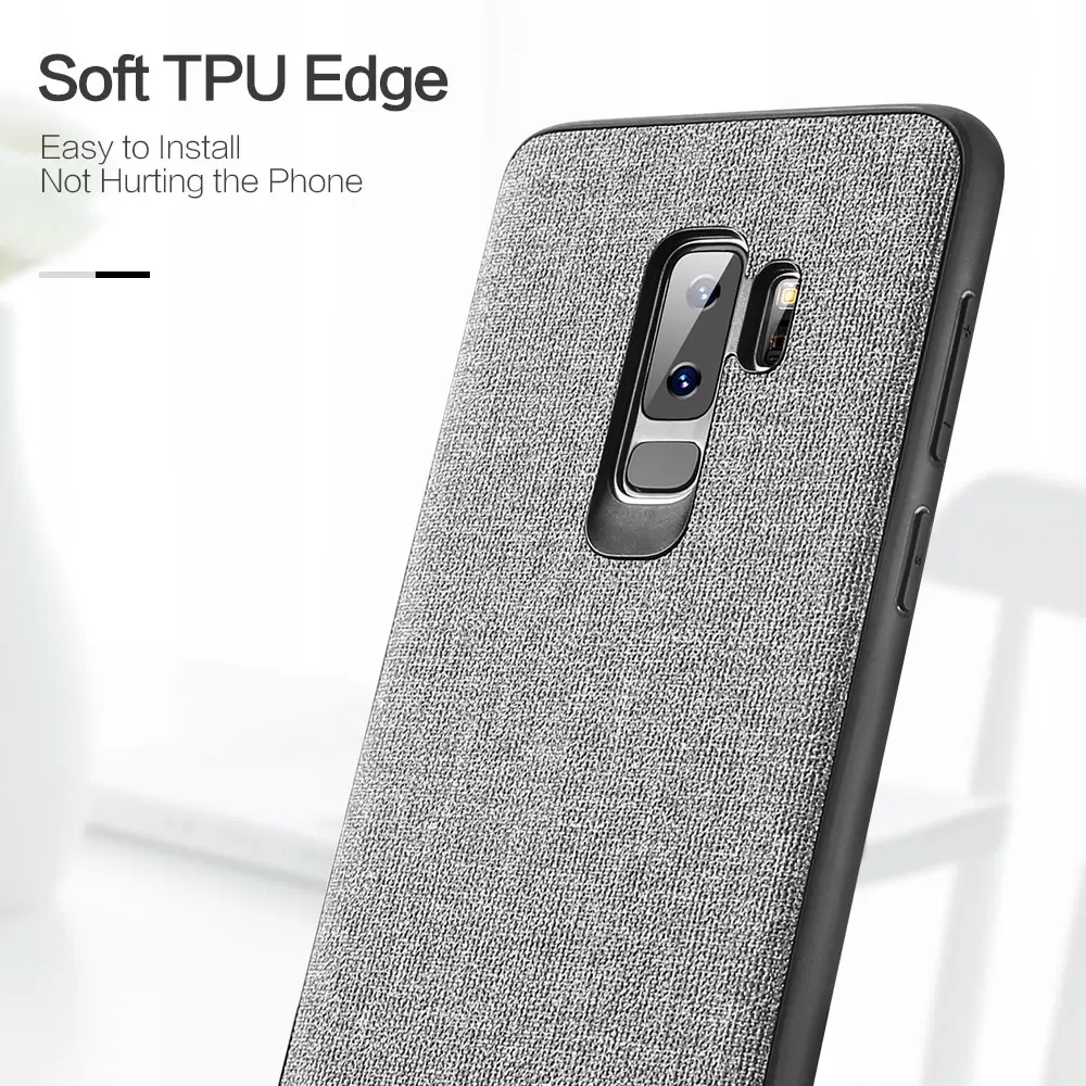 Тканевый ретро-чехол FLOVEME для Samsung S9 S8 Plus Note 8 9 деловой чехол телефона S7 Edge S10 A8 J8 2018