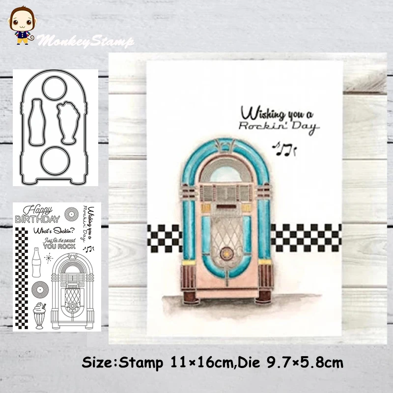 Металлические режущие штампы и Monkey Magic Gate трафарет для DIY скрапбукинга