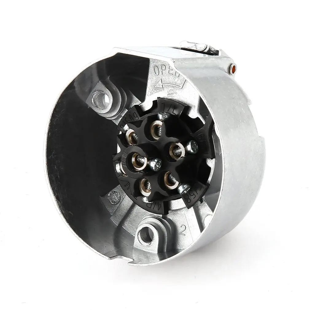 Новый HT3004 7-контактный разъем розетка трейлера сверхмощный круглый проводов 12V