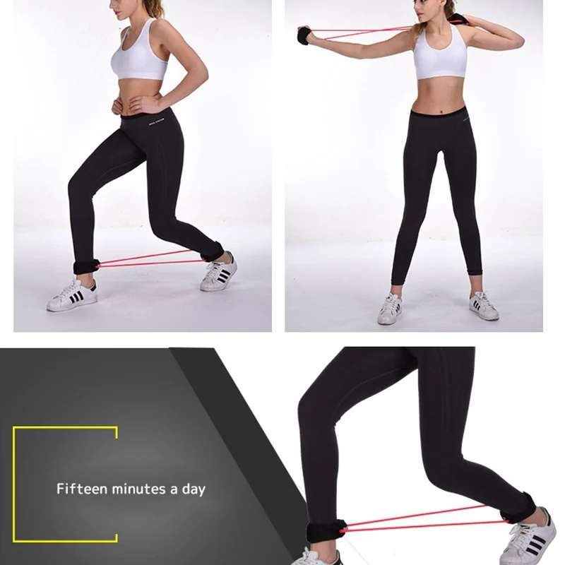 

Yoga Pull Rope Elastic Resistance Bands Fitness Workout Exercise Tubes Practical Training Rubber Tensile Expander Bands workout