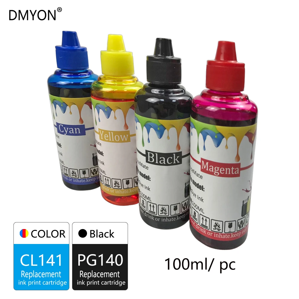 DMYON PG140 CL141 сменный картридж для принтера Canon 140 141 XL Pixma MG2580 MG2400 MG2500 IP2880 MG3610
