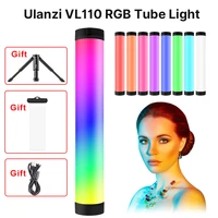 ulanzi vl110 rgb tube video wand light cri95 photo led stick video portable studio camping fill light with waterproof bag