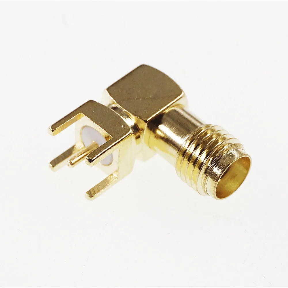 1000pcs SMA Jack Female Socket 50 Ohm Through Hole Right Angle Solder PCB Mount Coaxial Connector RF Receptacle | Обустройство дома