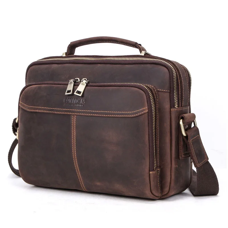 Real Leather Crossbody Bag For IPAD Handbag Designer Genuine Shoulder Briefcase Mini High Quality Travel Messenger Bolsa new |