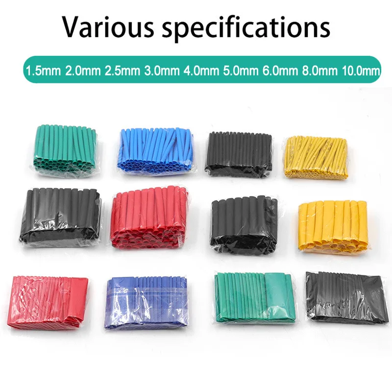 

Multi-Size Color Heat Shrinkable Tube Set, Insulated Sleeve, Electrical Tape, Household Combination, Shrink Sleeve 530pcs