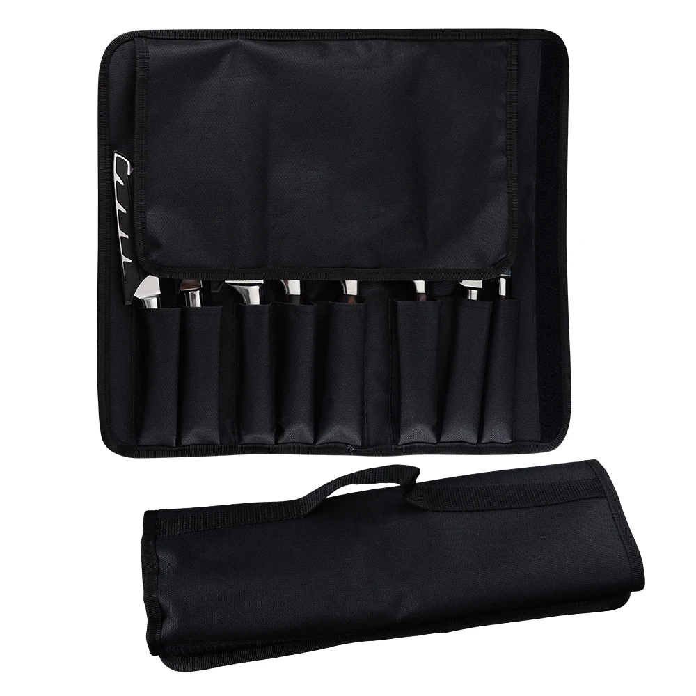 Тканевый тканевый рулон для шеф повара сумка хранения кухонных ножей