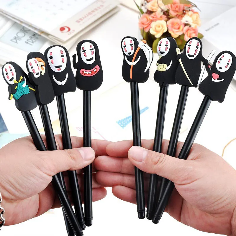 

4 Pcs / Set Creative Grimace Male Cartoon Student Gel Pen 0.38mm Black Ink Gift School Writing Supplies Stationery