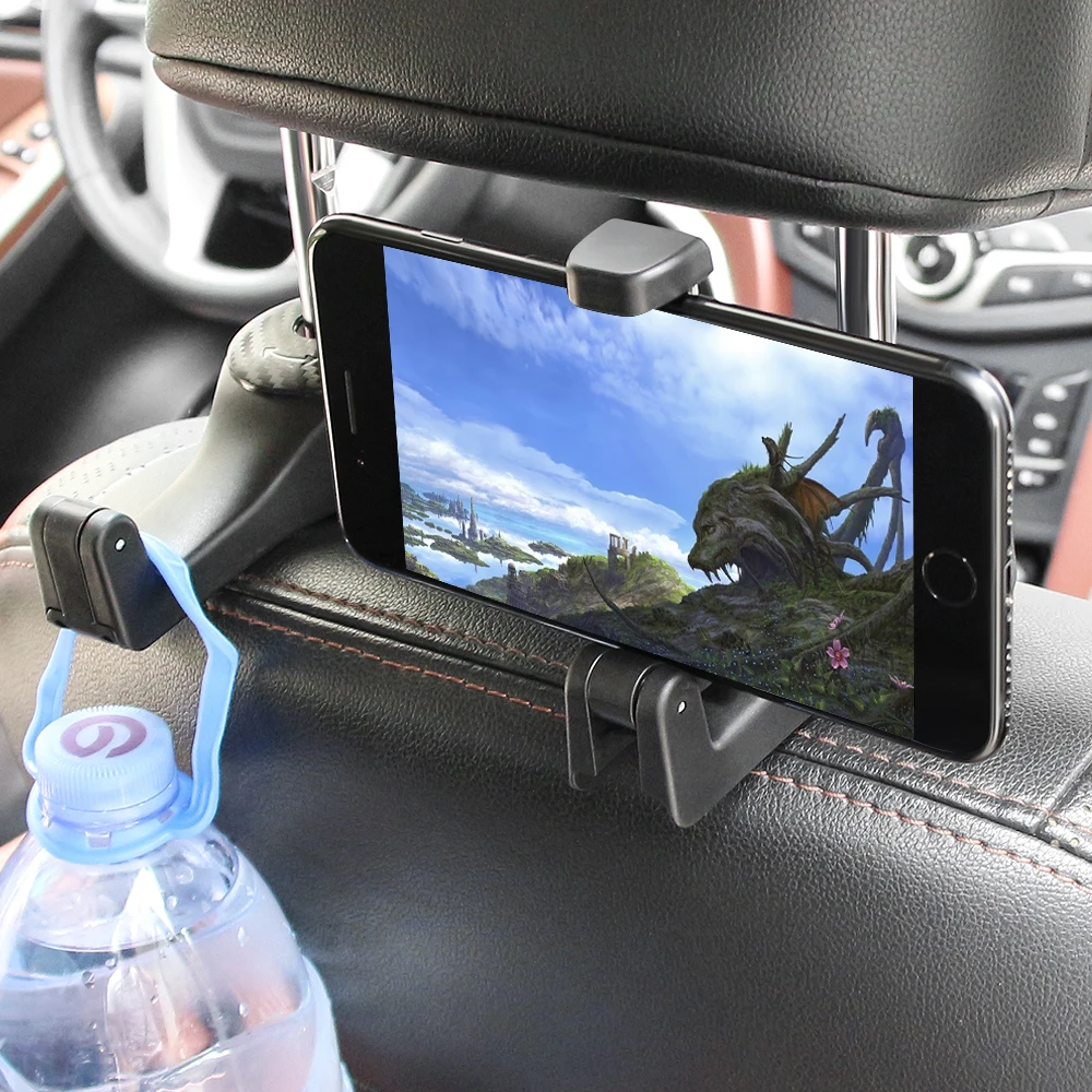 1x Автомобильный крючок на подголовник 2in1 многофункциональные клипсы крючки для