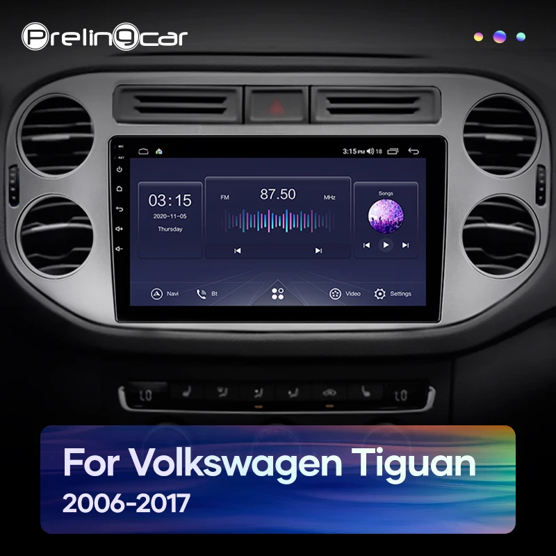 Prelingcar Android 10 0 DVD 2 Din Автомобильный Радио Мультимедиа Видео плеер навигация GPS для