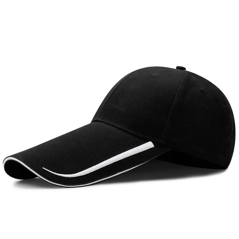 Sombrero de béisbol con cabeza grande para hombre, gorra de béisbol con visera alargada de 60-65cm, para pesca al aire libre, para primavera y verano