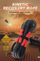 black 3430ft energy recovery ropetowing rope kinetic recovery ropedouble braided nylon rope