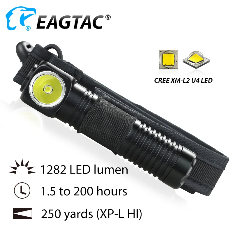SPORTAC PH10LC2 XML2 1282lm светодиодный налобный фонарь 18650 CR23A с аккумулятором длинный