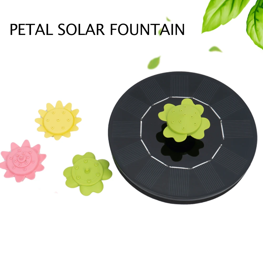 Солнечная панель для фонтана с цветами плавающая ванна питанием от птиц газона