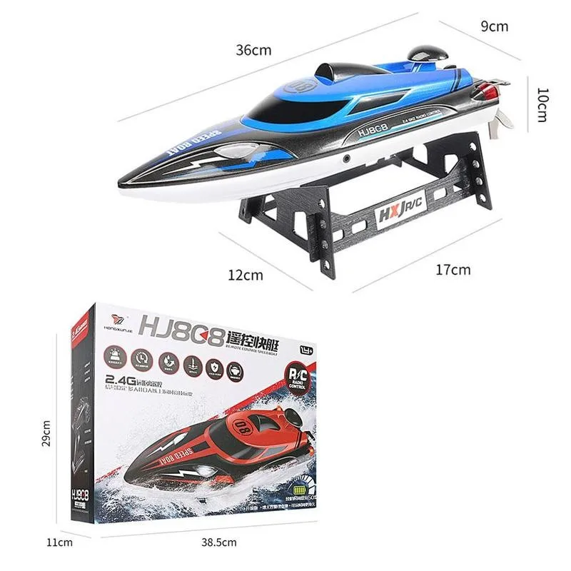Hj808 Rc Boat 2.4g Quality 25km/h High Speed Remote Control Racing Ship Water Boats Model Children Kids Toy Gift | Игрушки и хобби