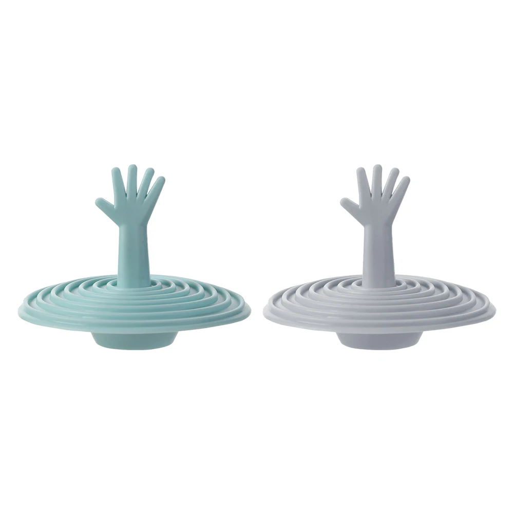 Силиконовая пробка для слива круглая непромокаемая с ручкой волос ванной кухни