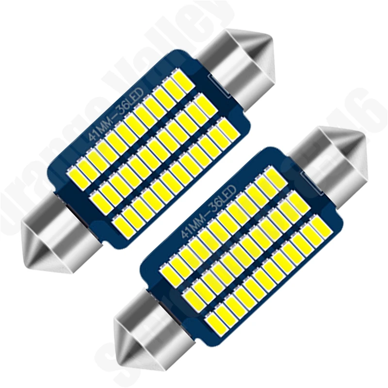 500 шт. гирлянда c5w LED 31 36 39 41 мм 21 30 Светодиодная лампа 3014 для внутреннего освещения