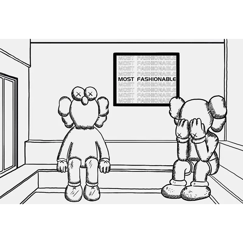 3D двухмерный шрифт убить молока чайный магазин черно-белые Мультяшные обои