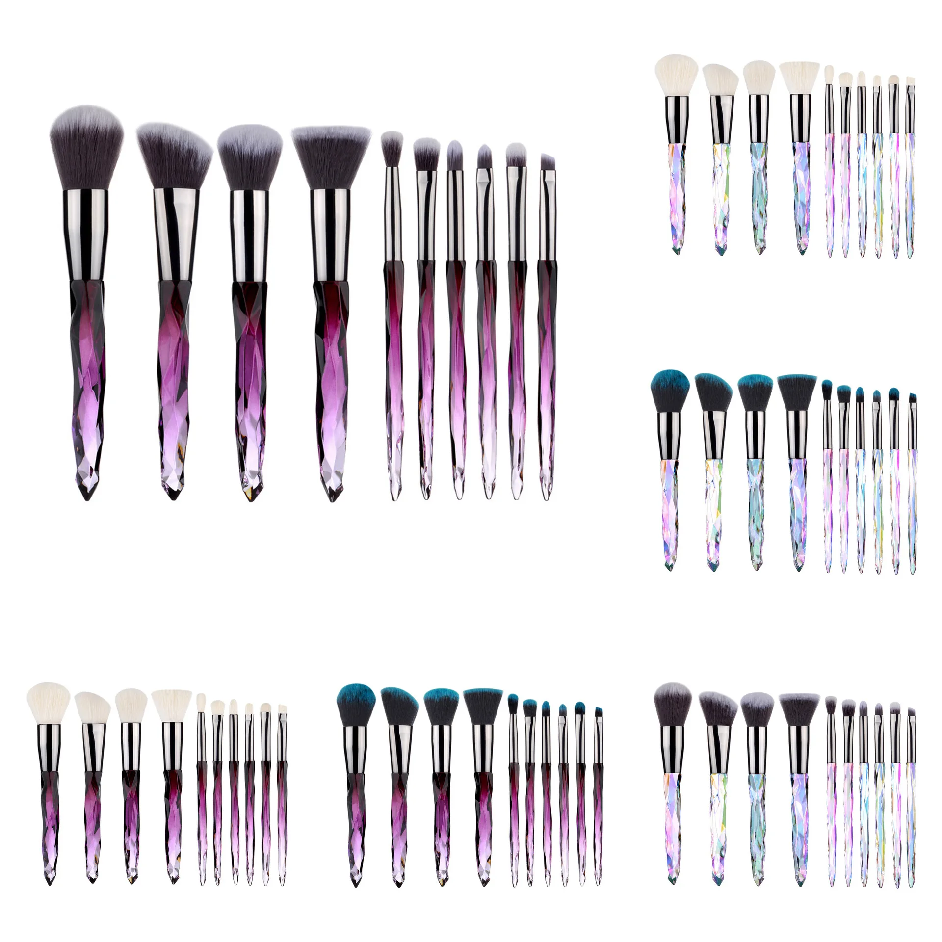 

TALK TO US Private Label Custom Logo-3Y 10pcs Makeup Brush Set-can do amazon FBA label shipping sourcing service to USA German