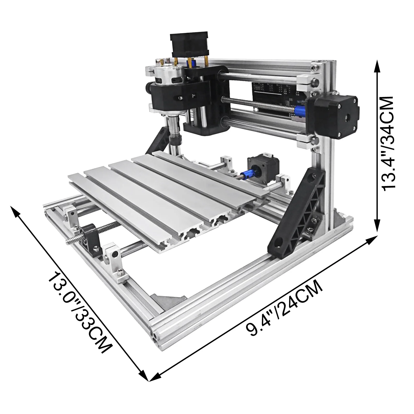 

\ VEVOR 3 Axis CNC 2418 Router Kit Engarving Milling Machine With 500MW Laser Cutting Engraver Woodworking Machinery DIY Craft