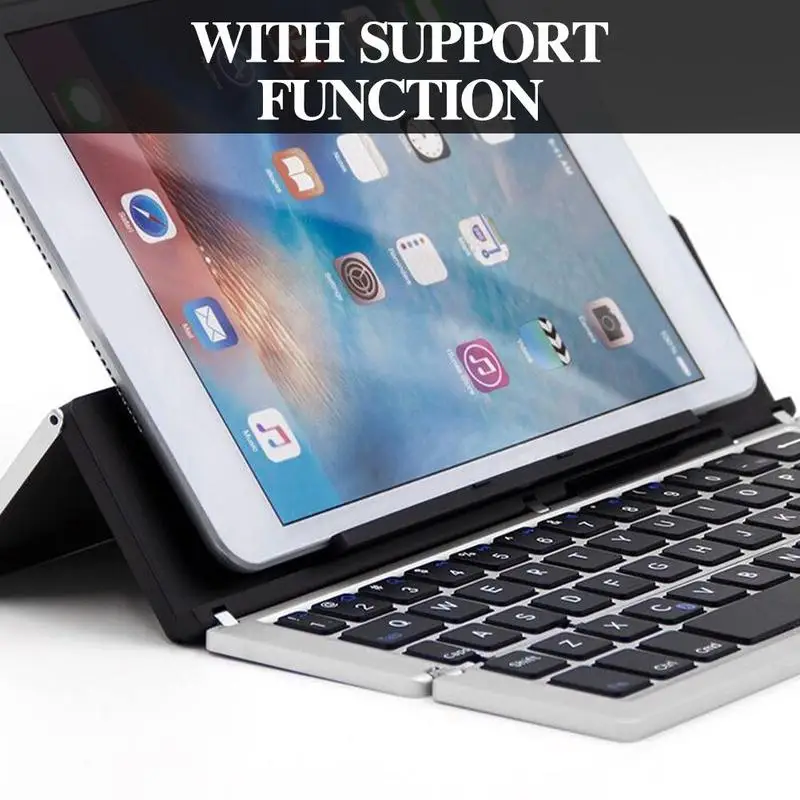 

Aluminum Alloy Folding Bluetooth Keyboard Wireless Keyboard Folding Keyboard Three-system Mobile Phone Tablet Computer