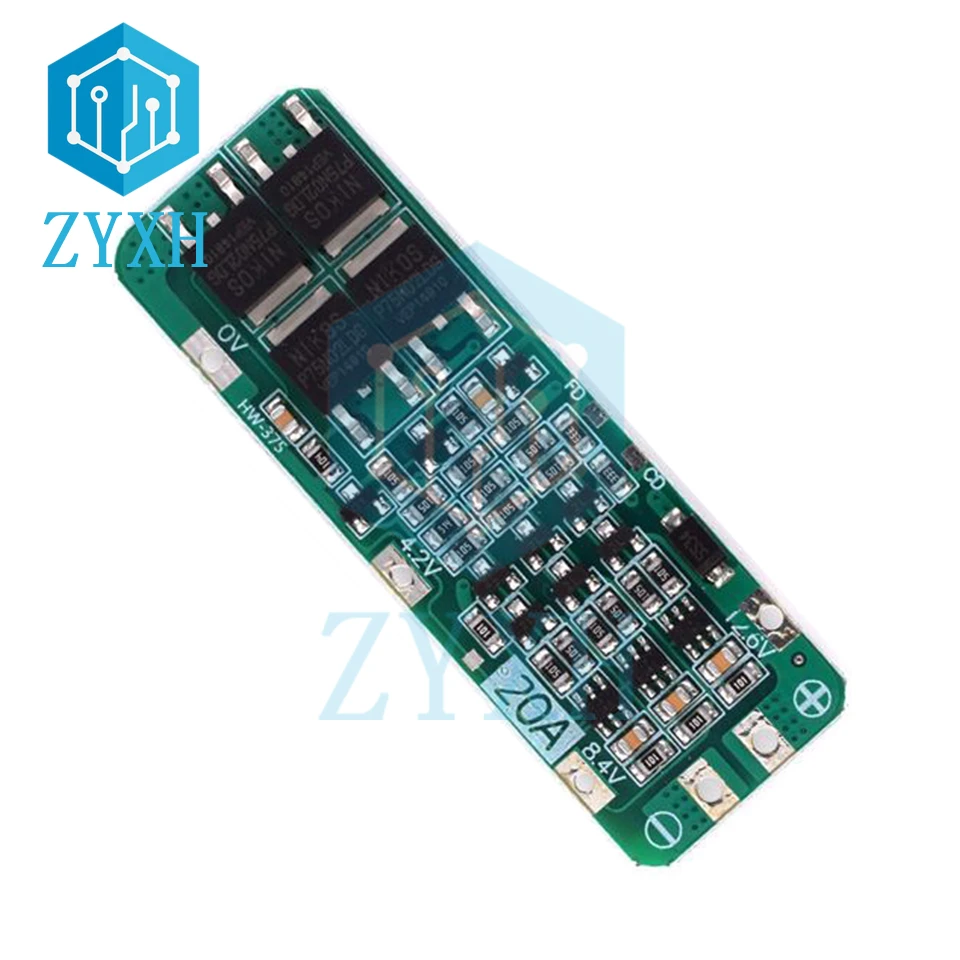 BMS 3S 20A 11 1 V 12V 12 6 18650 литий-ионная литиевая батарея зарядное устройство плата