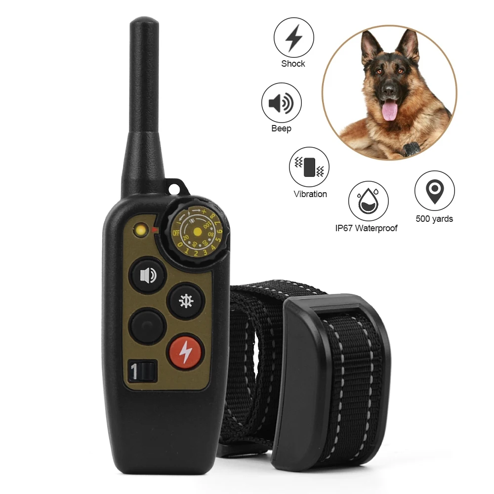 

Ошейник для дрессировки собак, IP67, 500 ярдов