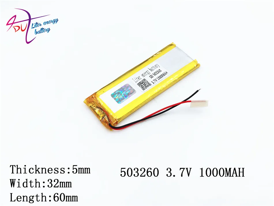 503260 503060 л энергии 3 7 В полимерный литиевый аккумулятор MP4 MP5 1000 мАч игровой автомат