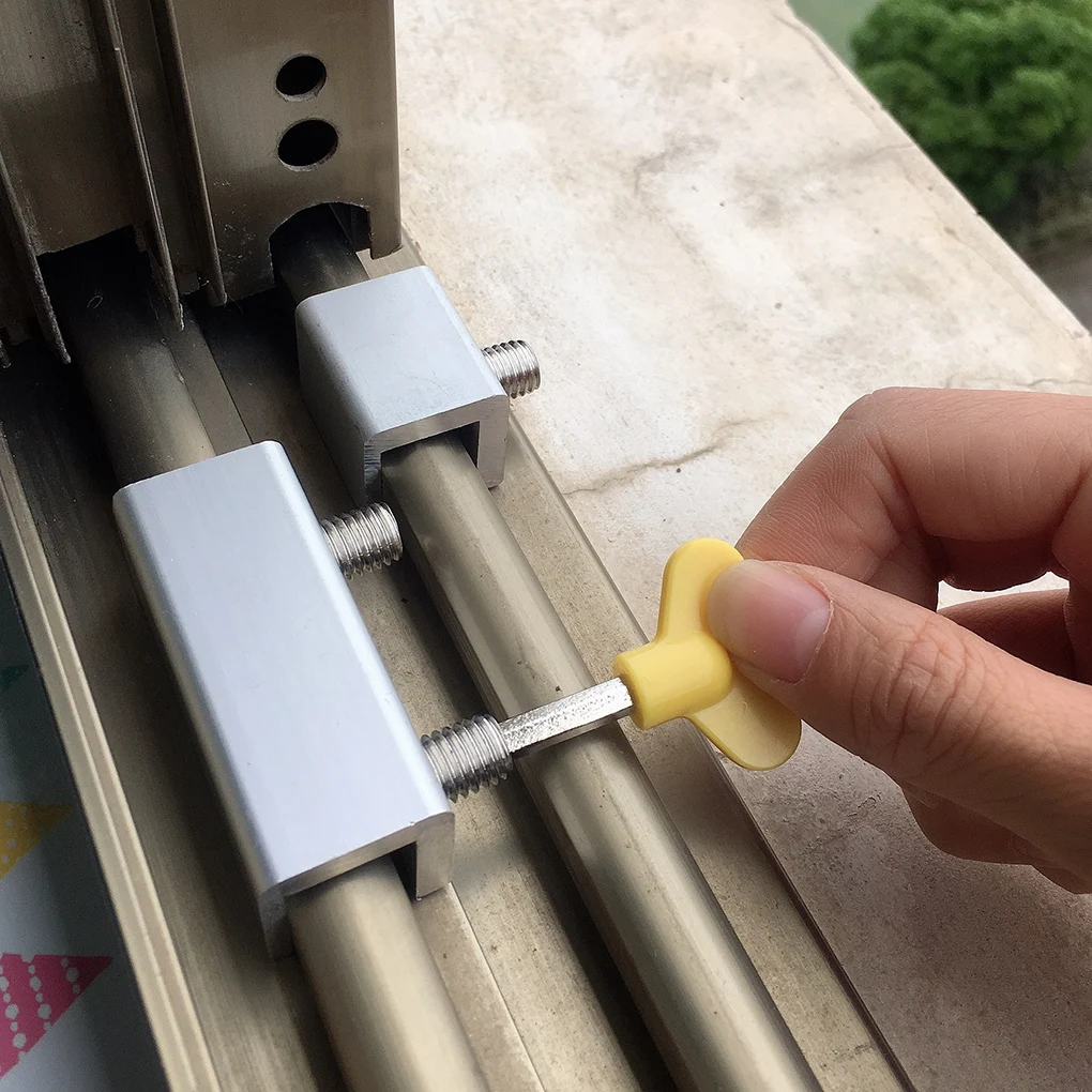 Небольшой алюминиевый сплав регулируемые раздвижные окна замок дверной рамы