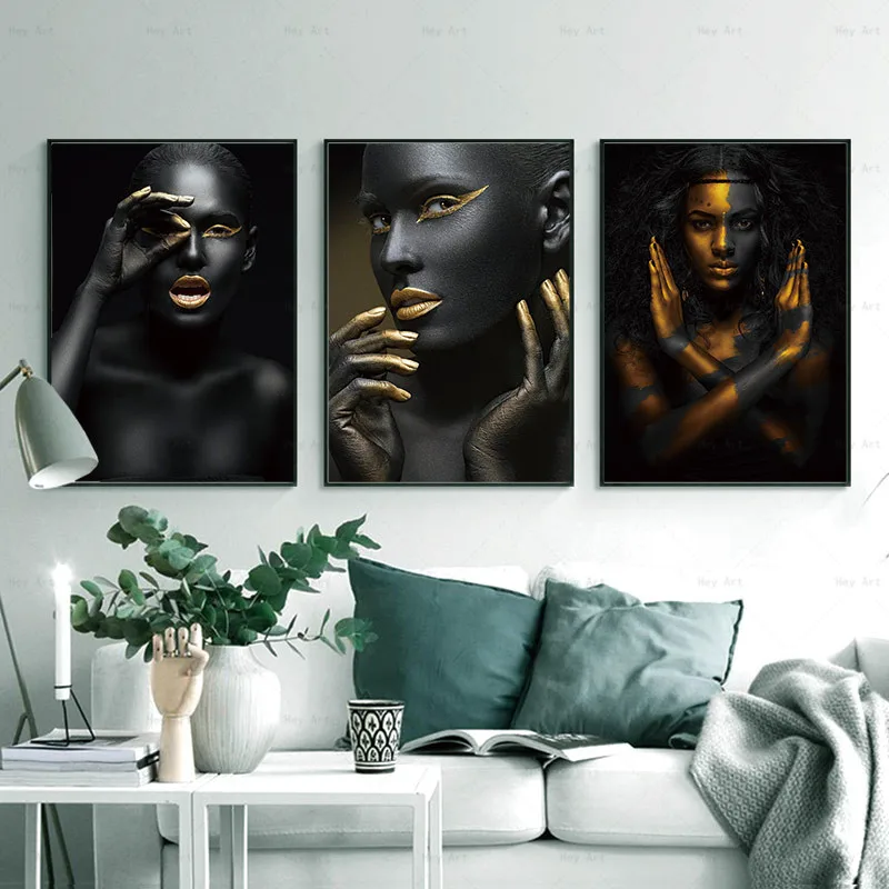 HD Современный постер с красивым золотым оформлением настенные художественные