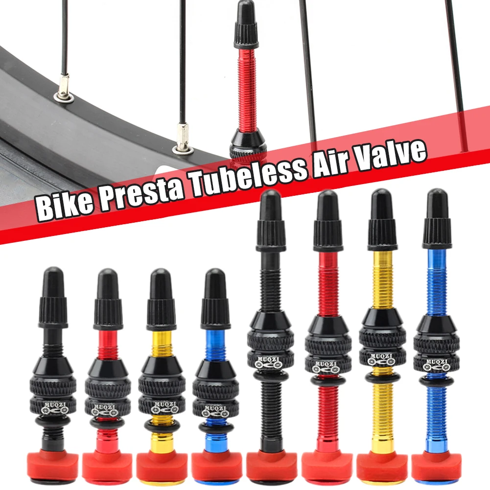 

2PCS Bike 40mm 60mm Tubeless Tire F/V Presta Valve MTB Road Bicycle Tubeless Rim CNC Alloy Nipple Brass Core Valve Tool Dropship