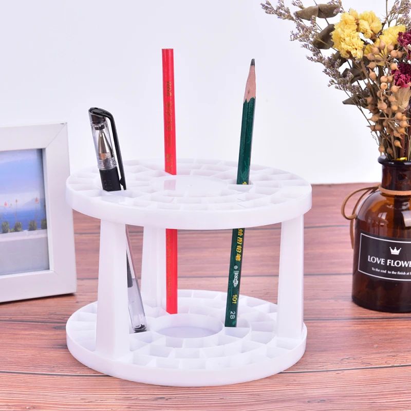 

49 Holes Artists Art Paint Brush Holder Stand Holds Up Storage Collapsible Stand