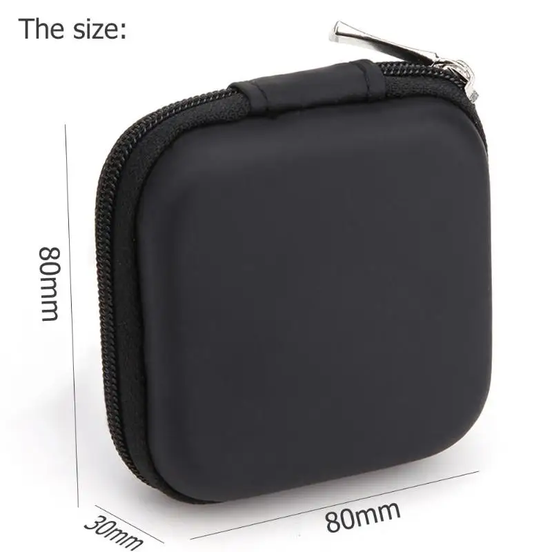 Квадратный чехол из ЭВА 80*80*30 мм коробка для хранения наушников и кабелей