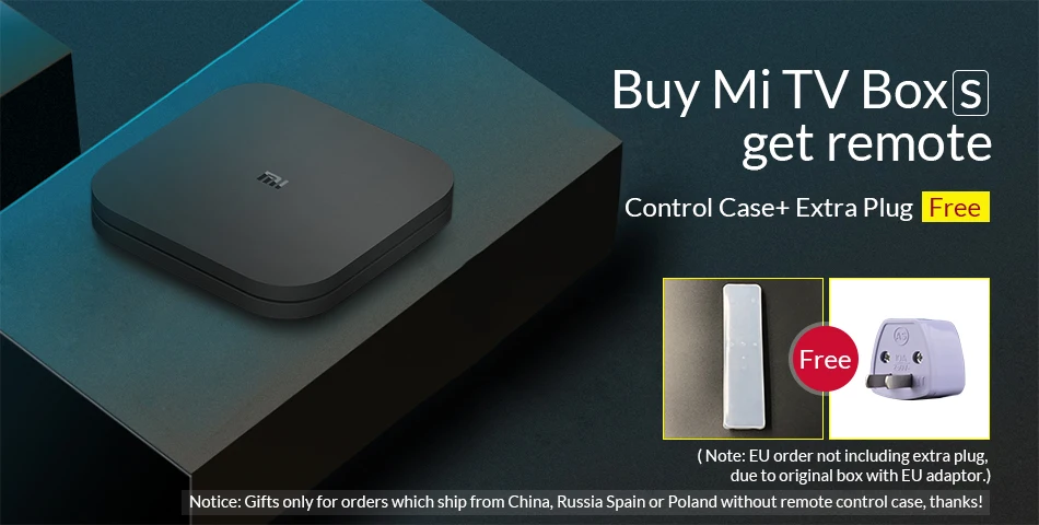 Xiaomi mi коробка S 4K Android 8,1 ТВ Box Android 8,1 2 ГБ+ 8 Гб HD mi 2,0 2,4G/5,8G, Wi-Fi, BT4.2 set top tv Box медиа плеер