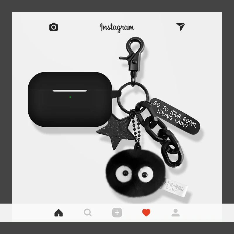Силиконовый чехол для Apple Airpods 3 милый мультяшный с пятиконечными шариками